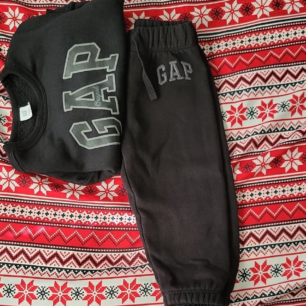 GAP Black Joggers Soft Fleece Tapered